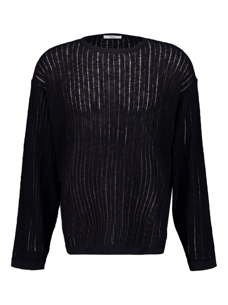 pointelle knit sweater 1