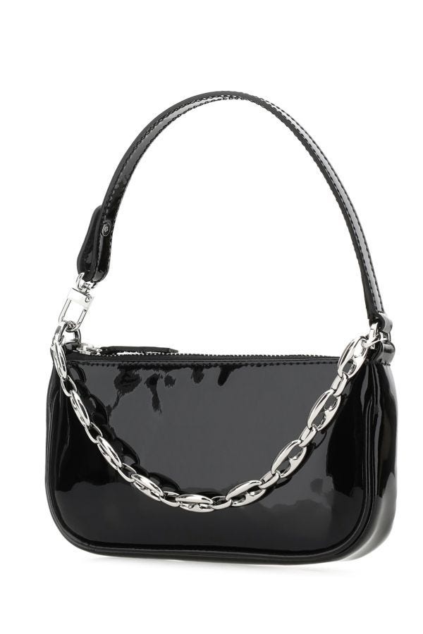 Black leather mini Rachel handbag - 2