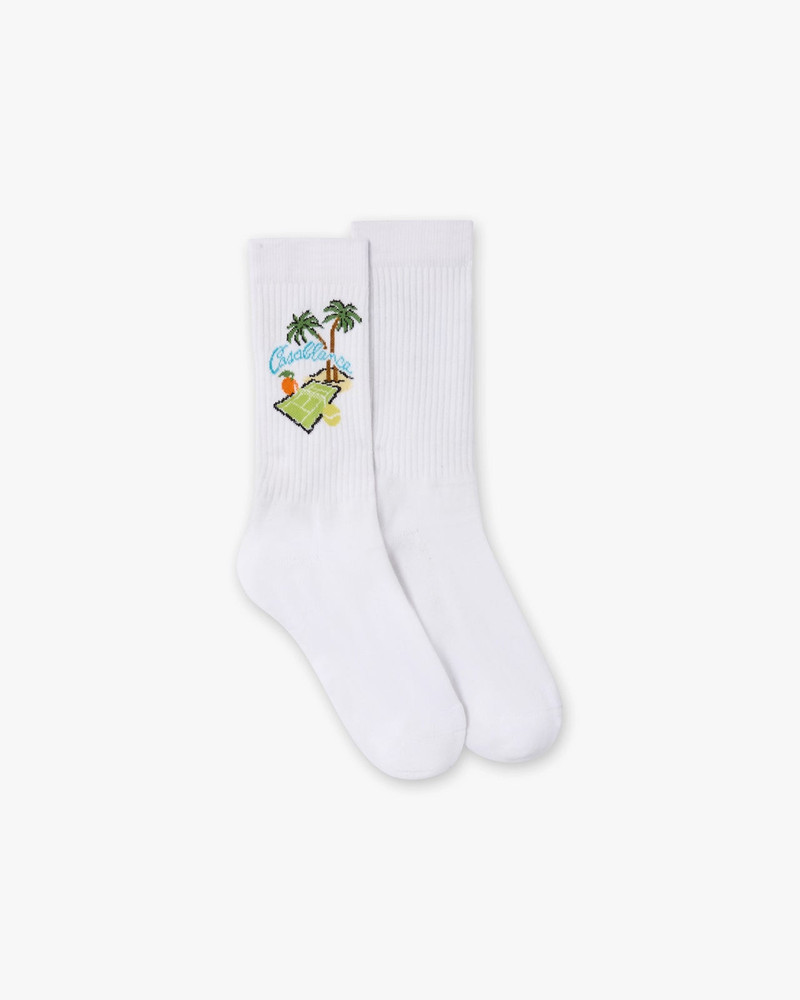 White Astral Plane Socks | Casablanca Paris 1