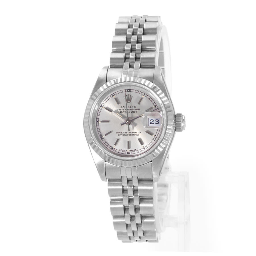 Pre-owned Rolex Datejust 26 Automatic Chronometer Silver Dial Ladies Watch 69174 SSJ - 4