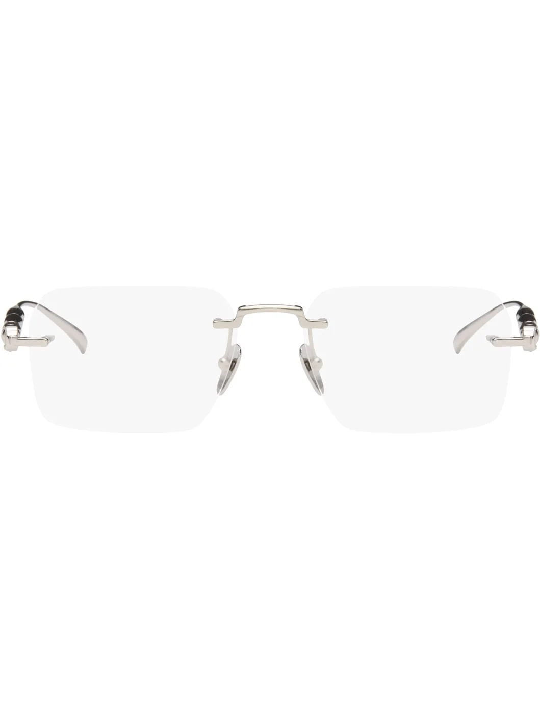 Silver Rectangular Glasses - 1