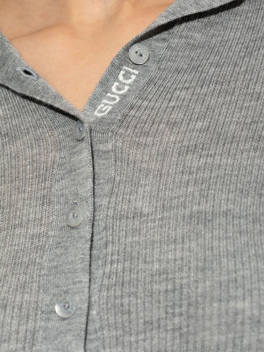 Web-Stripe trim polo top - 5
