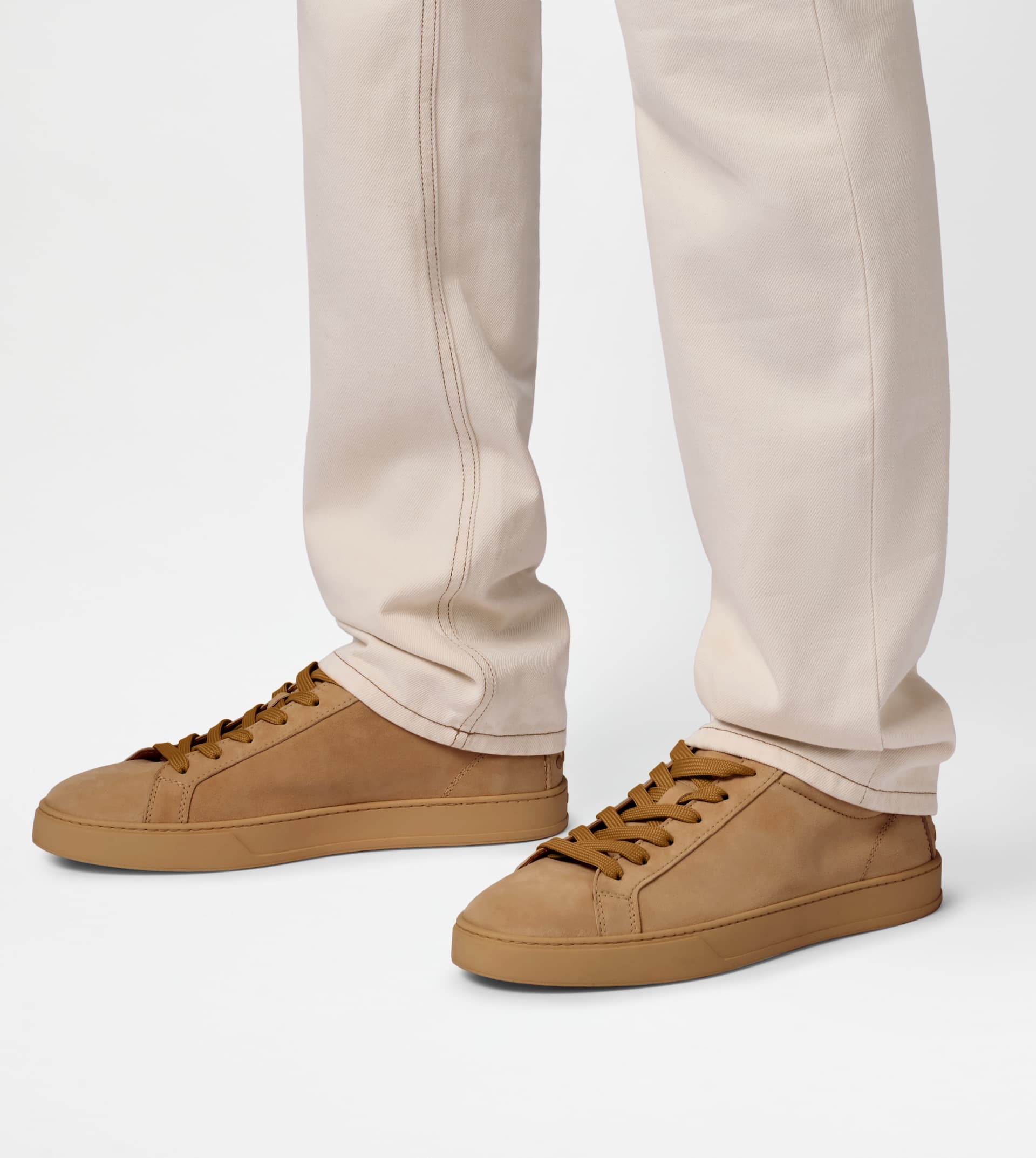 SNEAKERS IN SUEDE - BROWN - 6