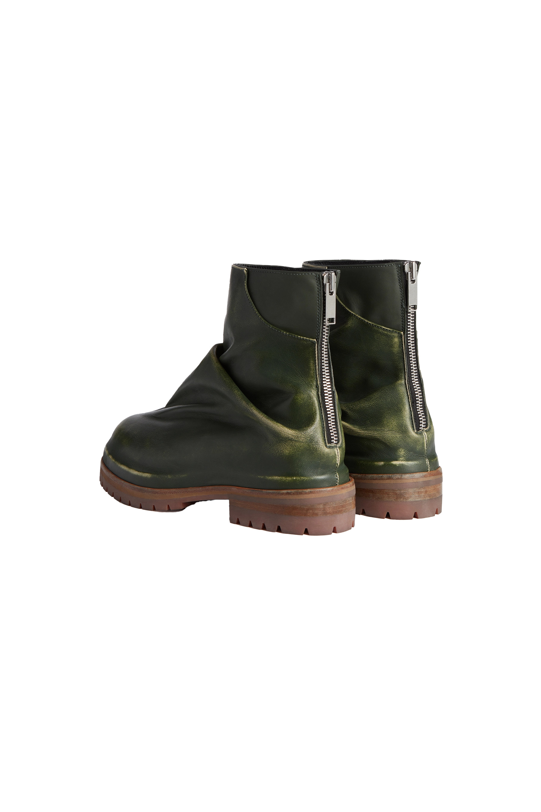 424 Marathon Boots Distressed Green - 3