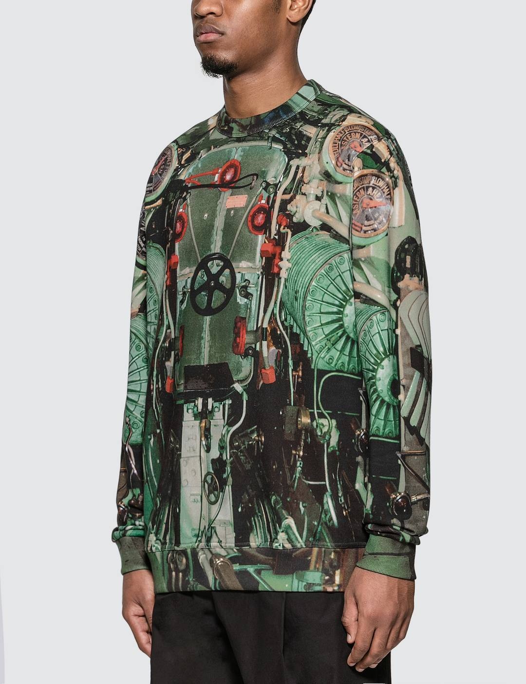 Submarine Print Cotton Sweatshirt - 2