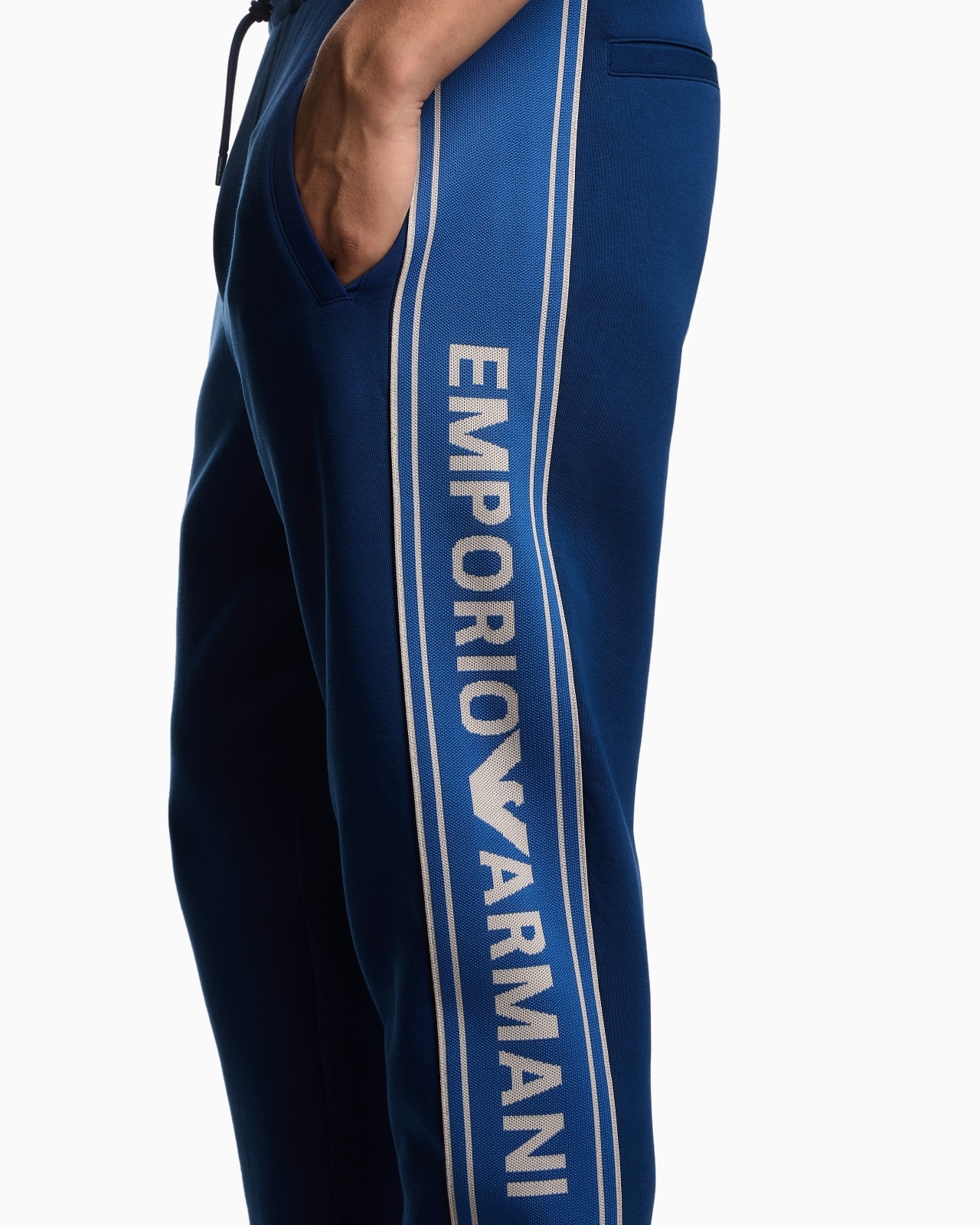 ASV DOUBLE-JERSEY JOGGERS WITH LOGO STRIPES - 5