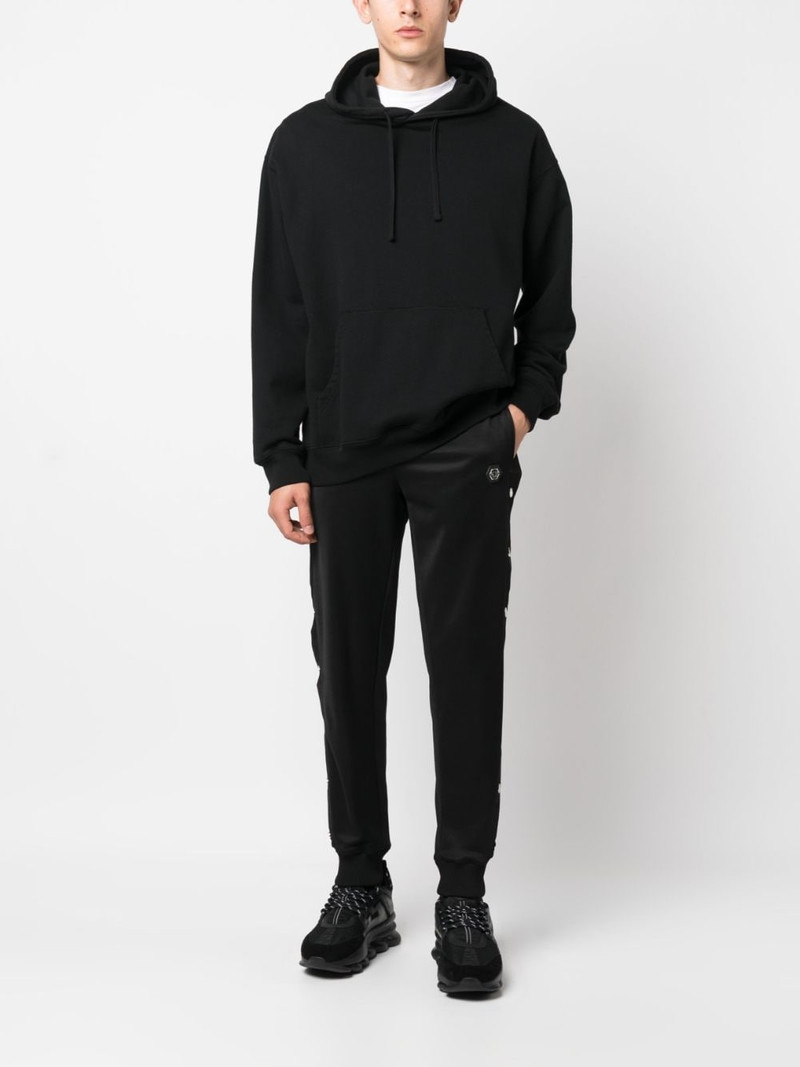 PHILIPP PLEIN engraved-buttons drawstring track pants outlook