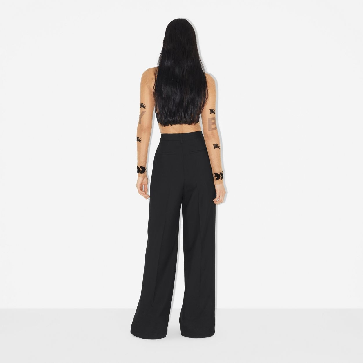 EKD Embroidered Stretch Tulle Bodysuit - 2