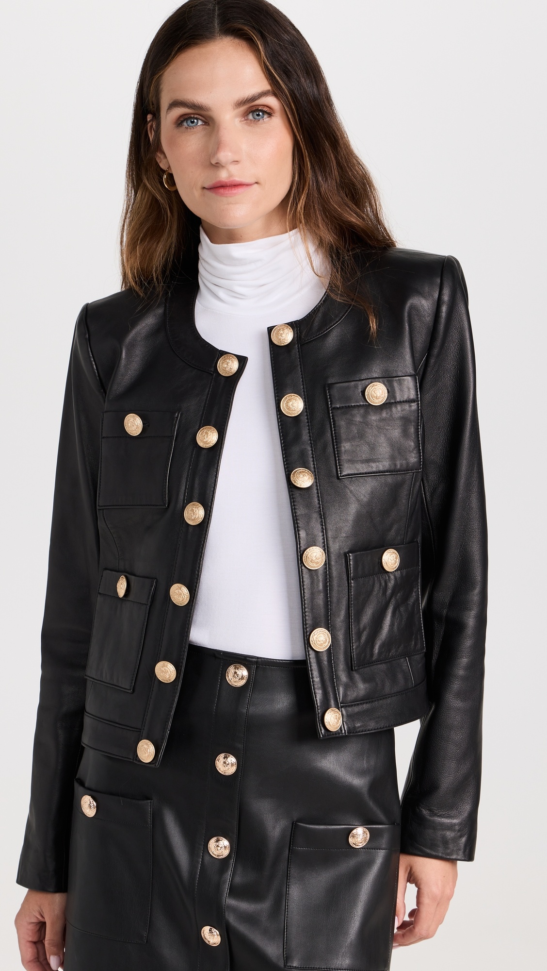 Jayde Collarless Jacket - 1