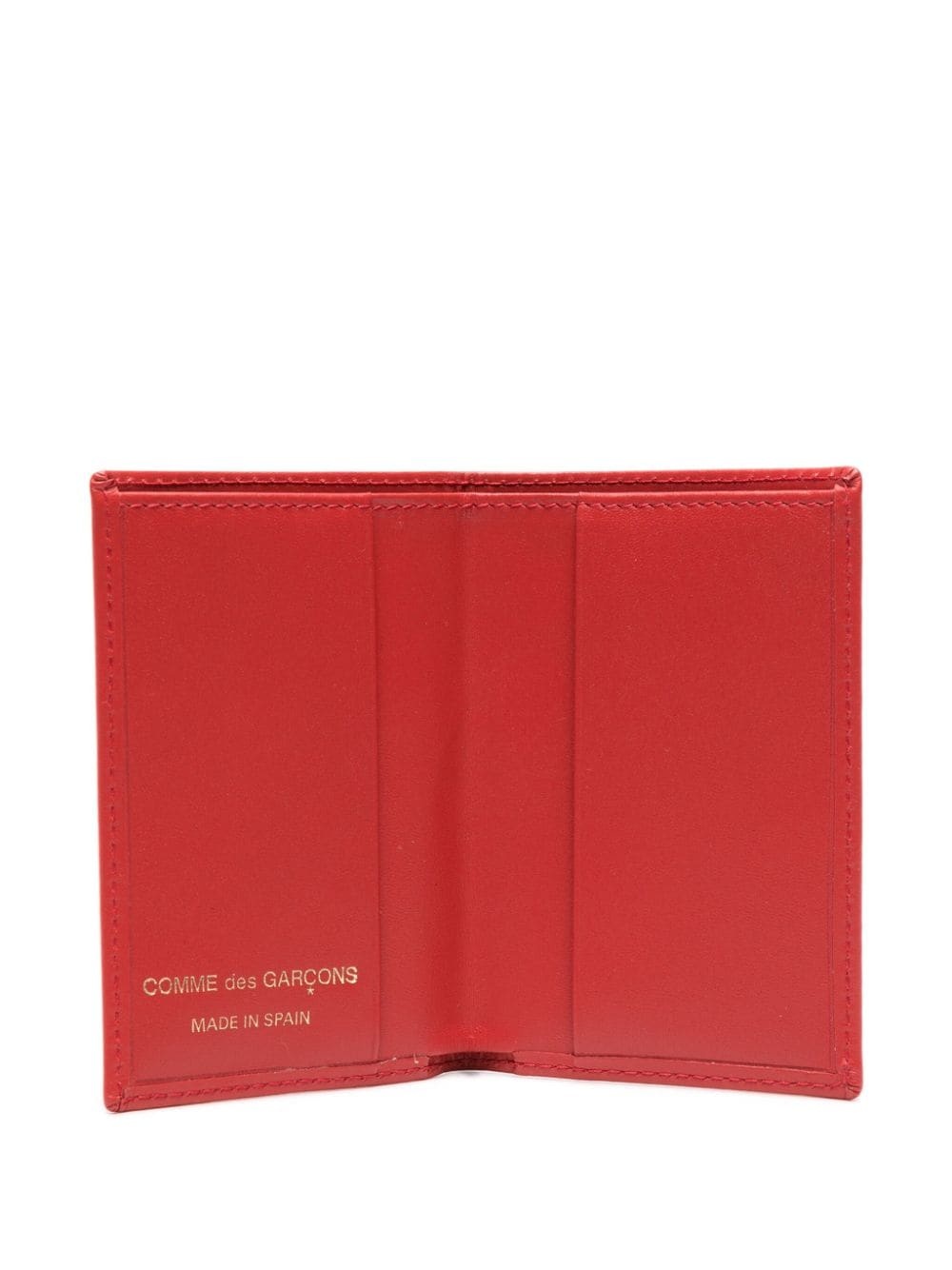 polka dot-print leather wallet - 3