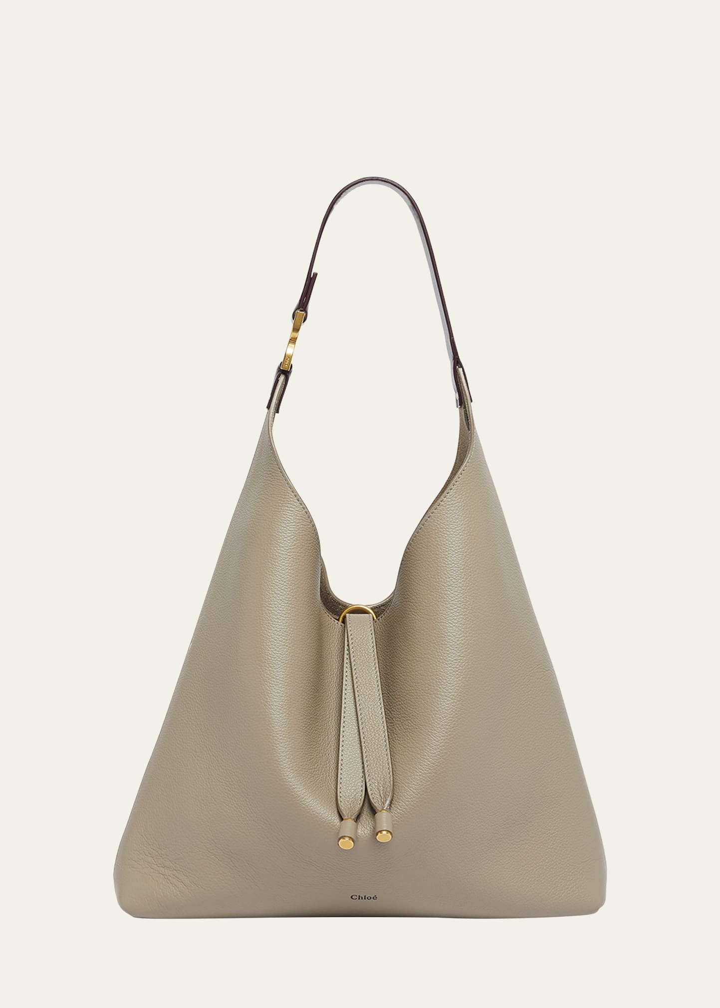 Marcie Hobo Bag in Grained Leather - 1