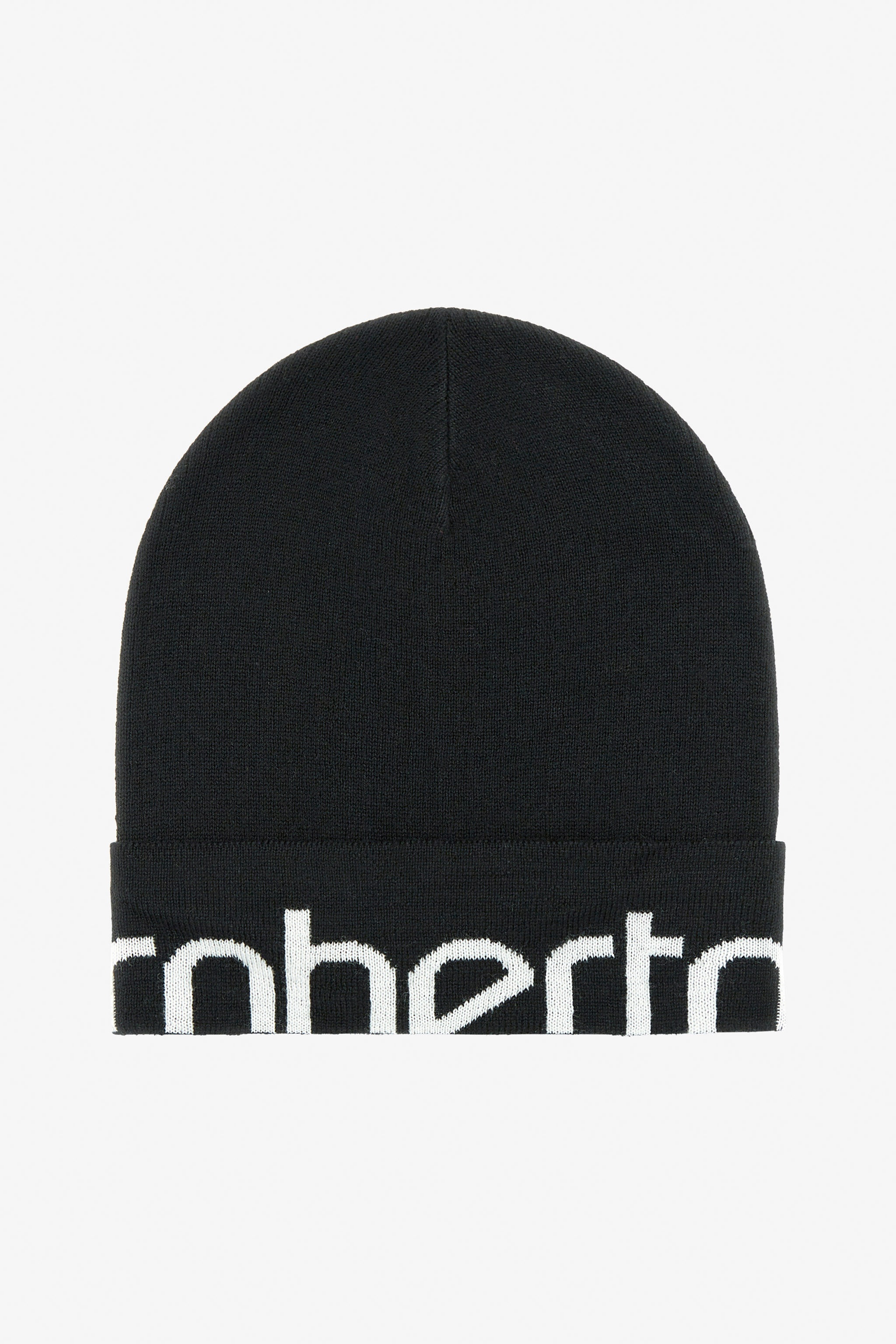 Wool Blend Beanie with Logo - 2