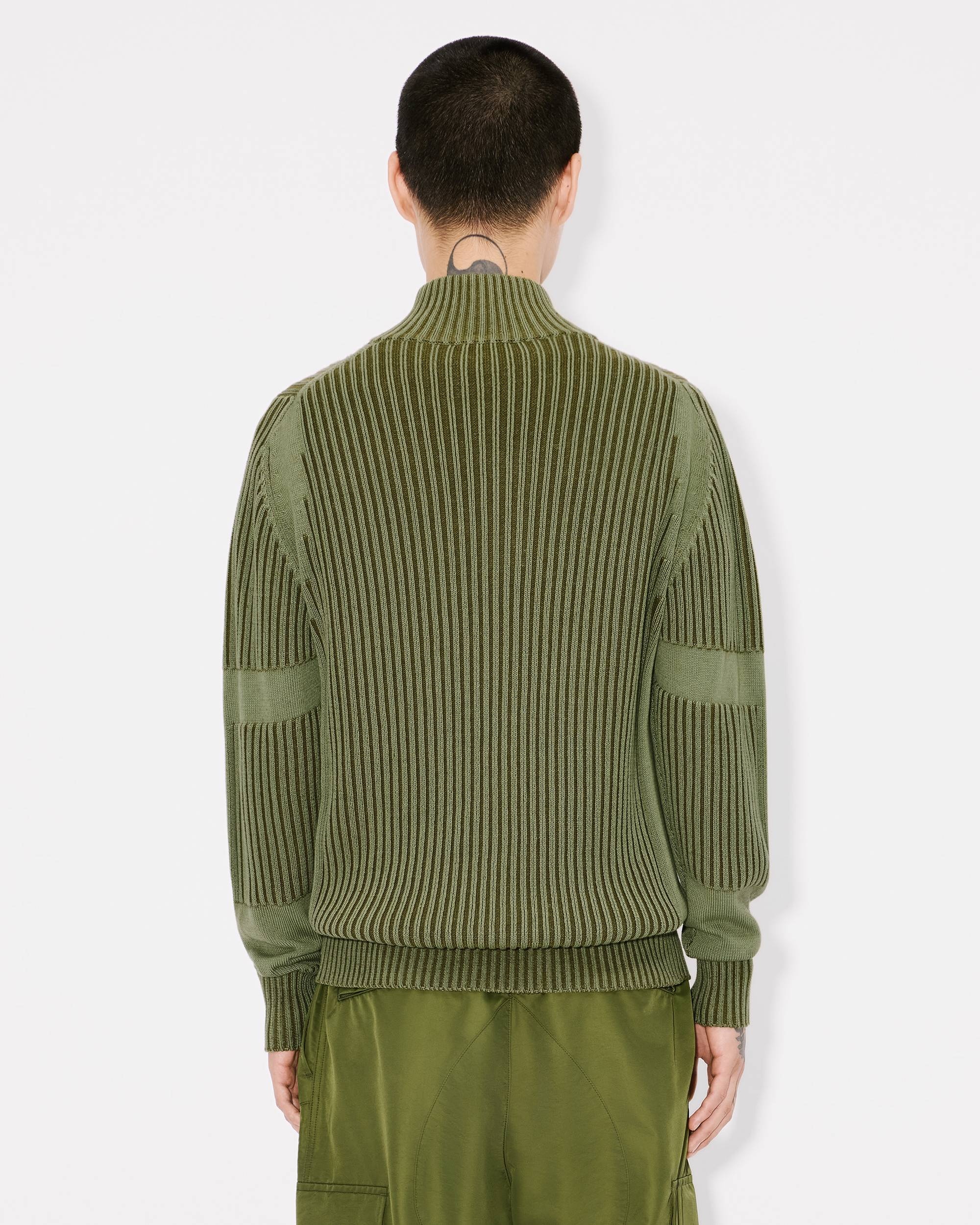 'Boke Flower 2.0' zipped cardigan in cotton and wool - 4