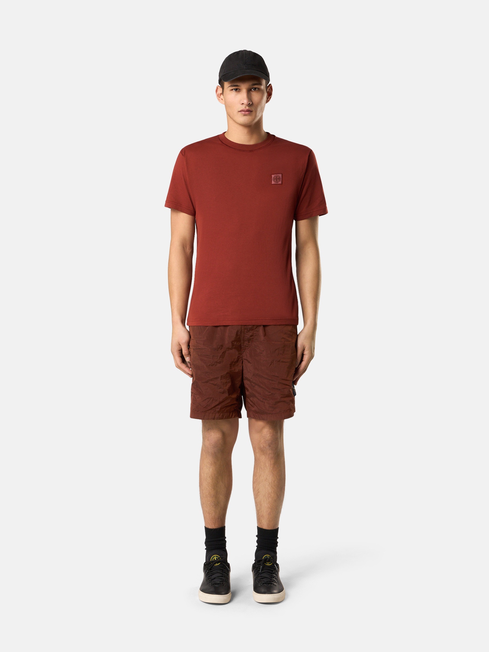 STONE ｜ (2100237 Organic Cotton Jersey 'FISSATO' Stone Island: Blue 2100237 Organic Cotton 'Fissato' T-shirt