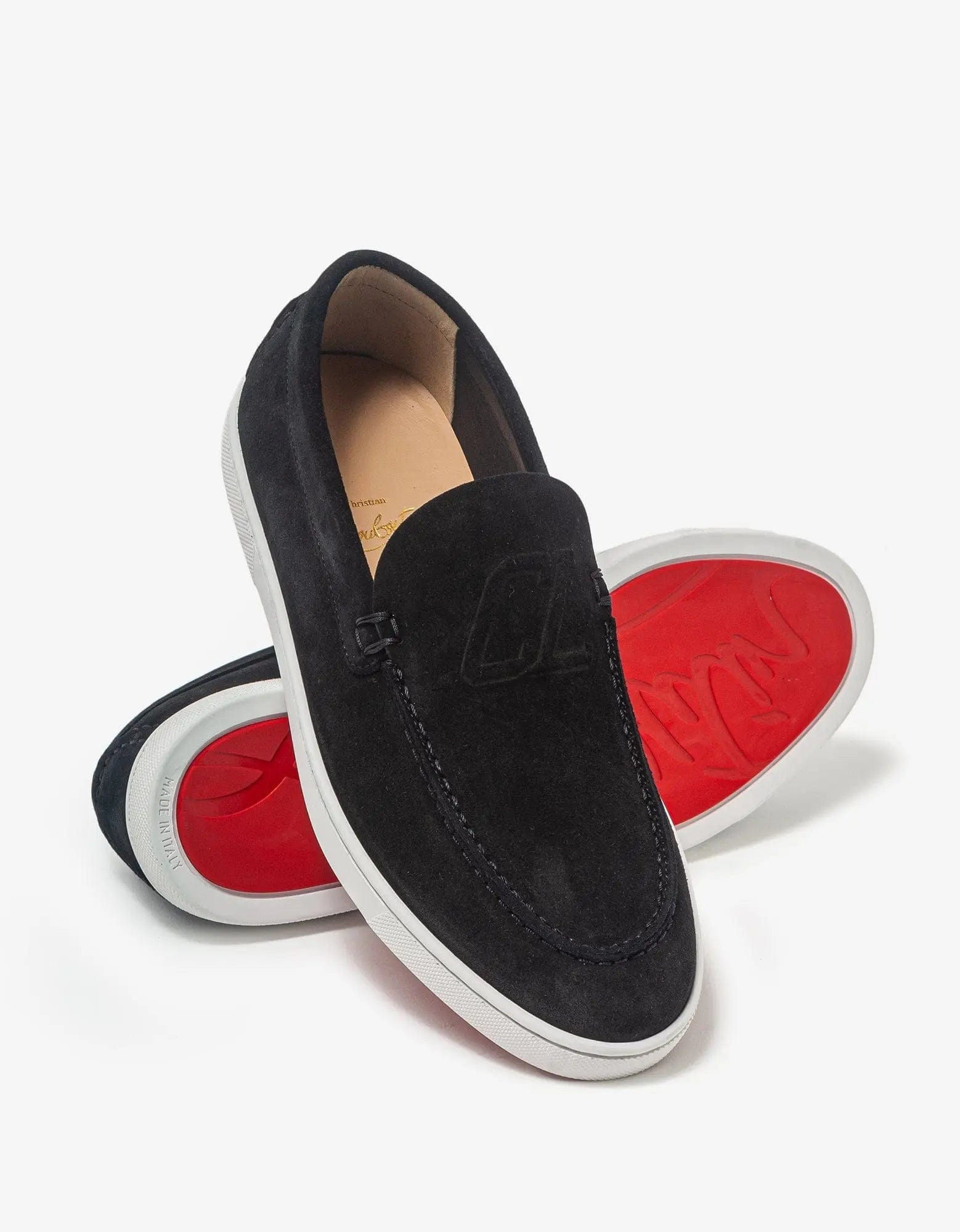 Christian Louboutin Varsiboat Black Suede Boat Shoes - 4