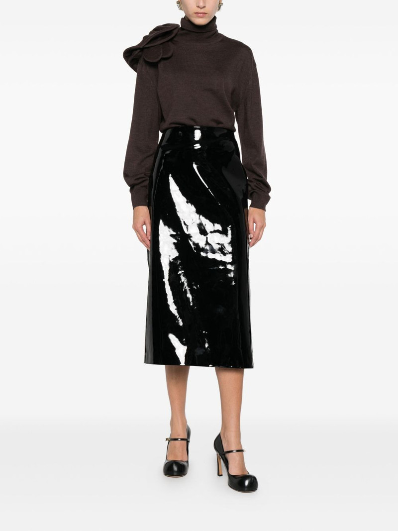 Moschino bow-detail roll-neck sweater outlook