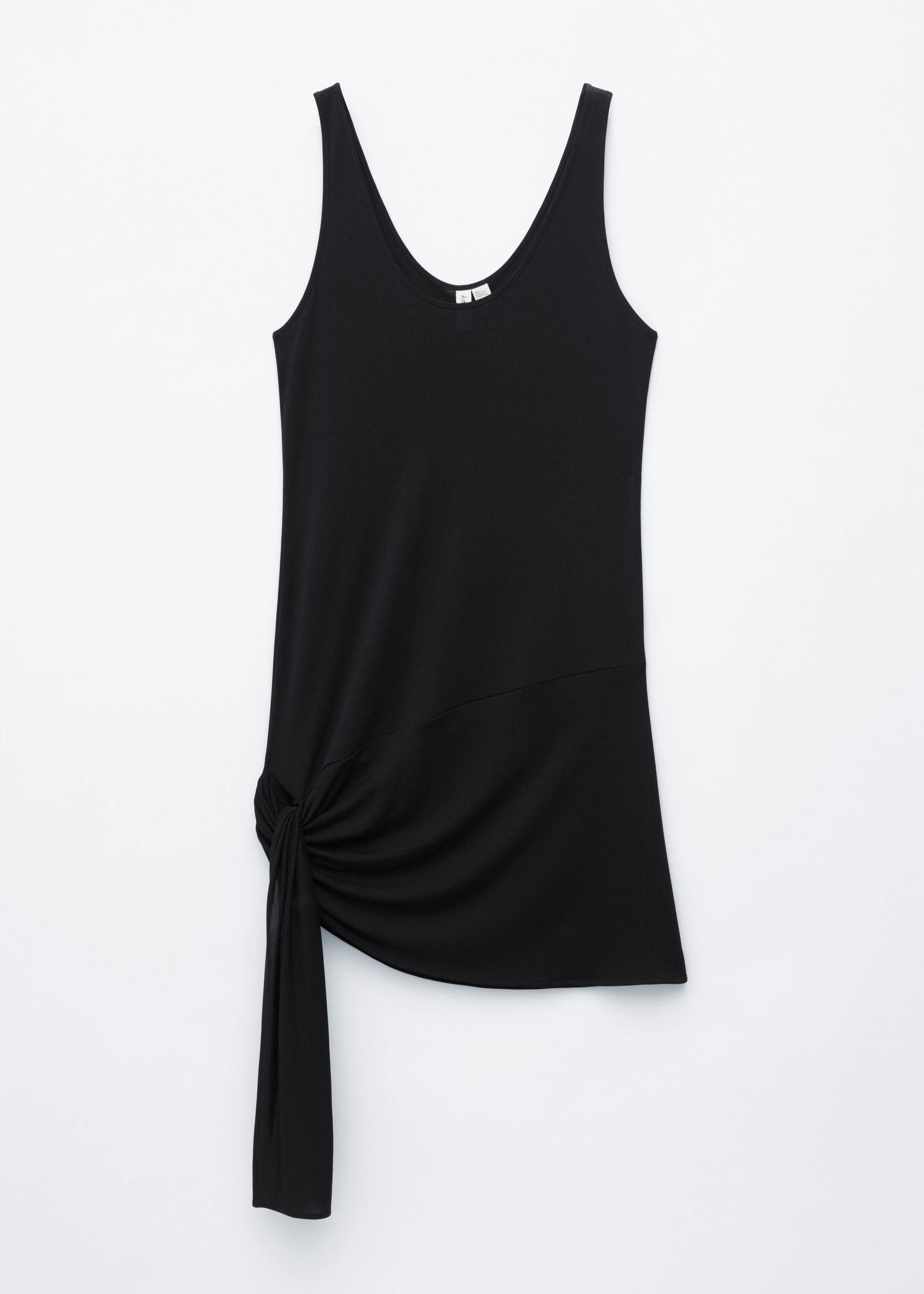 Tie-Hem Mini Dress - 1