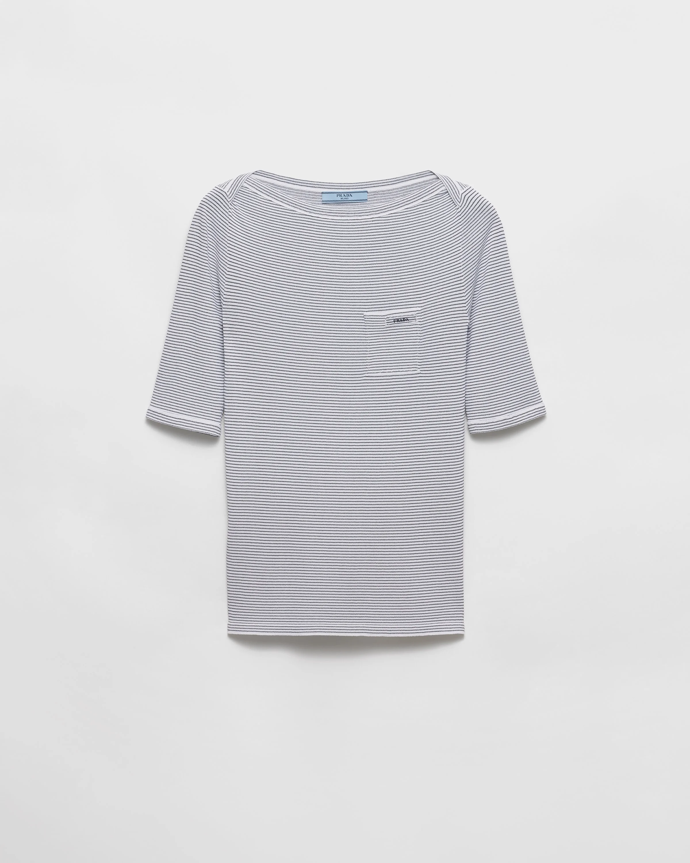 Viscose boat neck sweater - 1