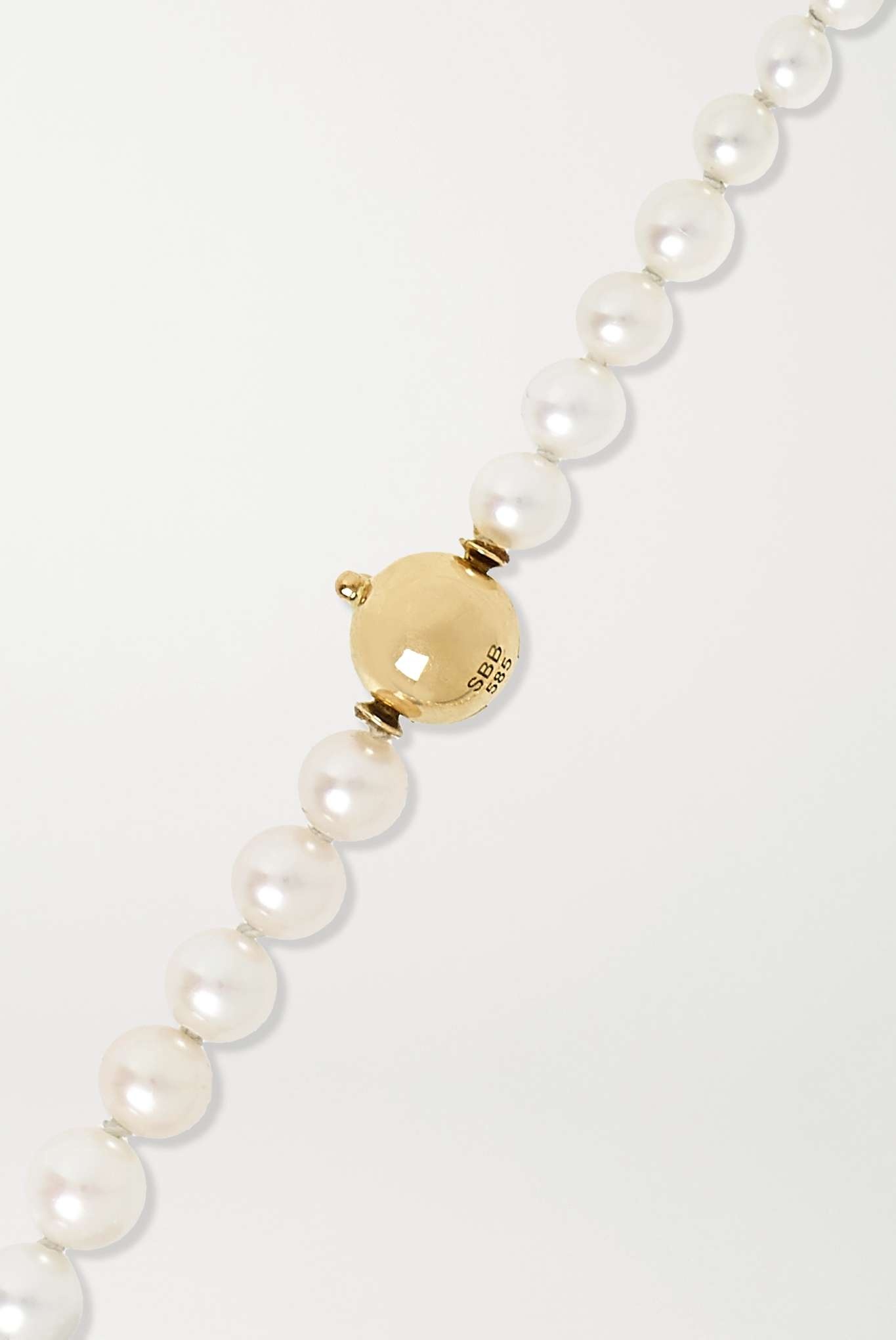 Petite Peggy 14-karat gold pearl bracelet - 3