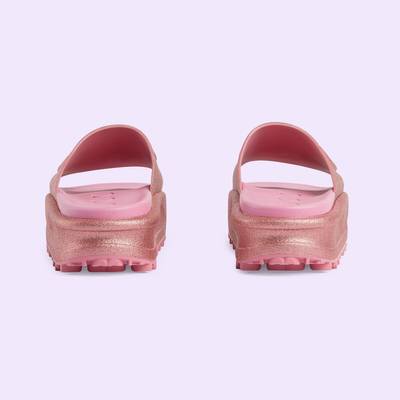 GUCCI Women's Interlocking G slide sandal outlook