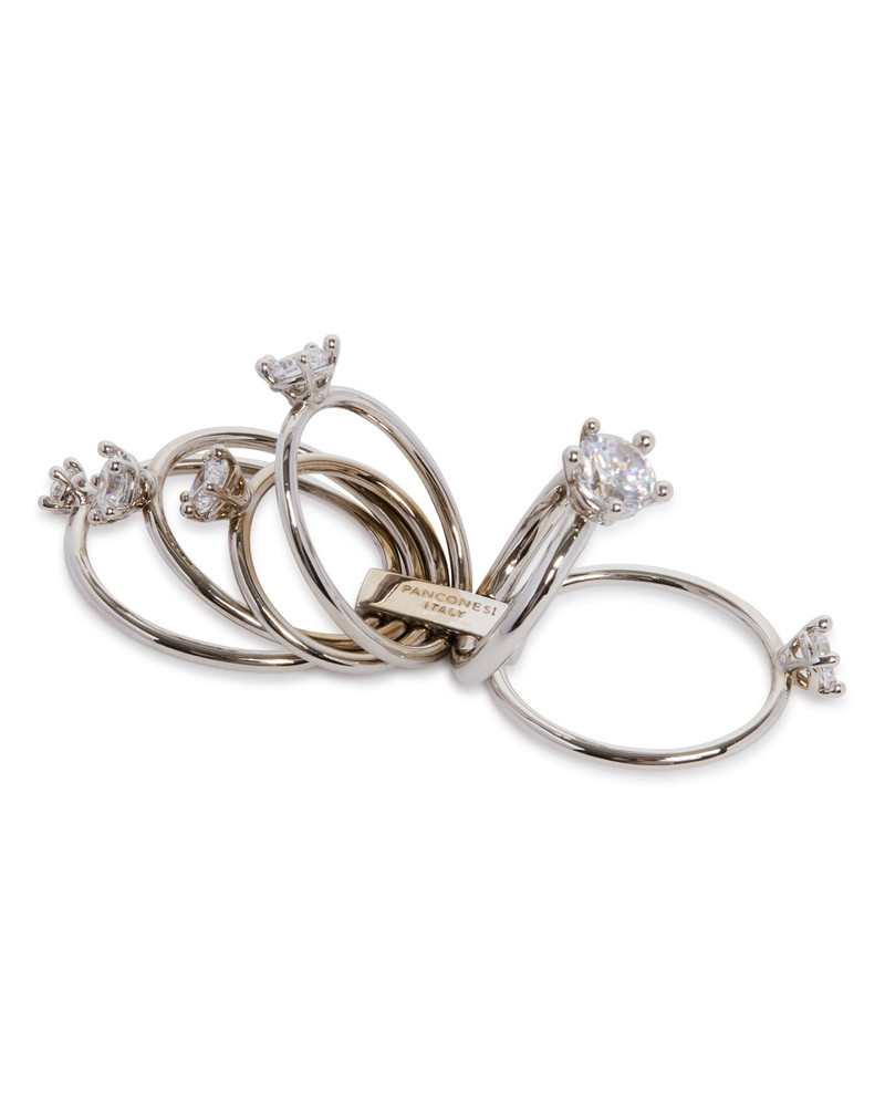 Silver Orbit Diamond Ring 4