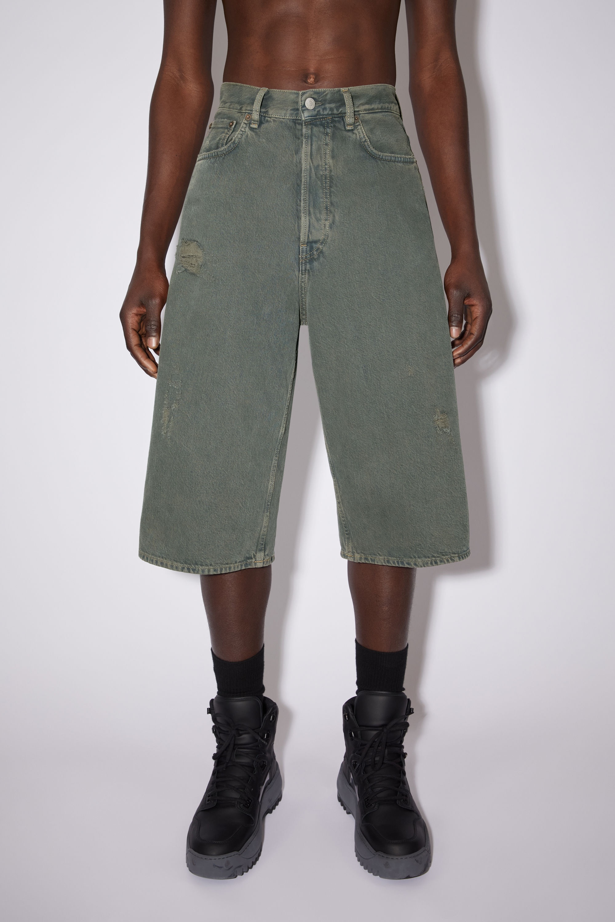 Loose fit shorts - Blue/green - 2