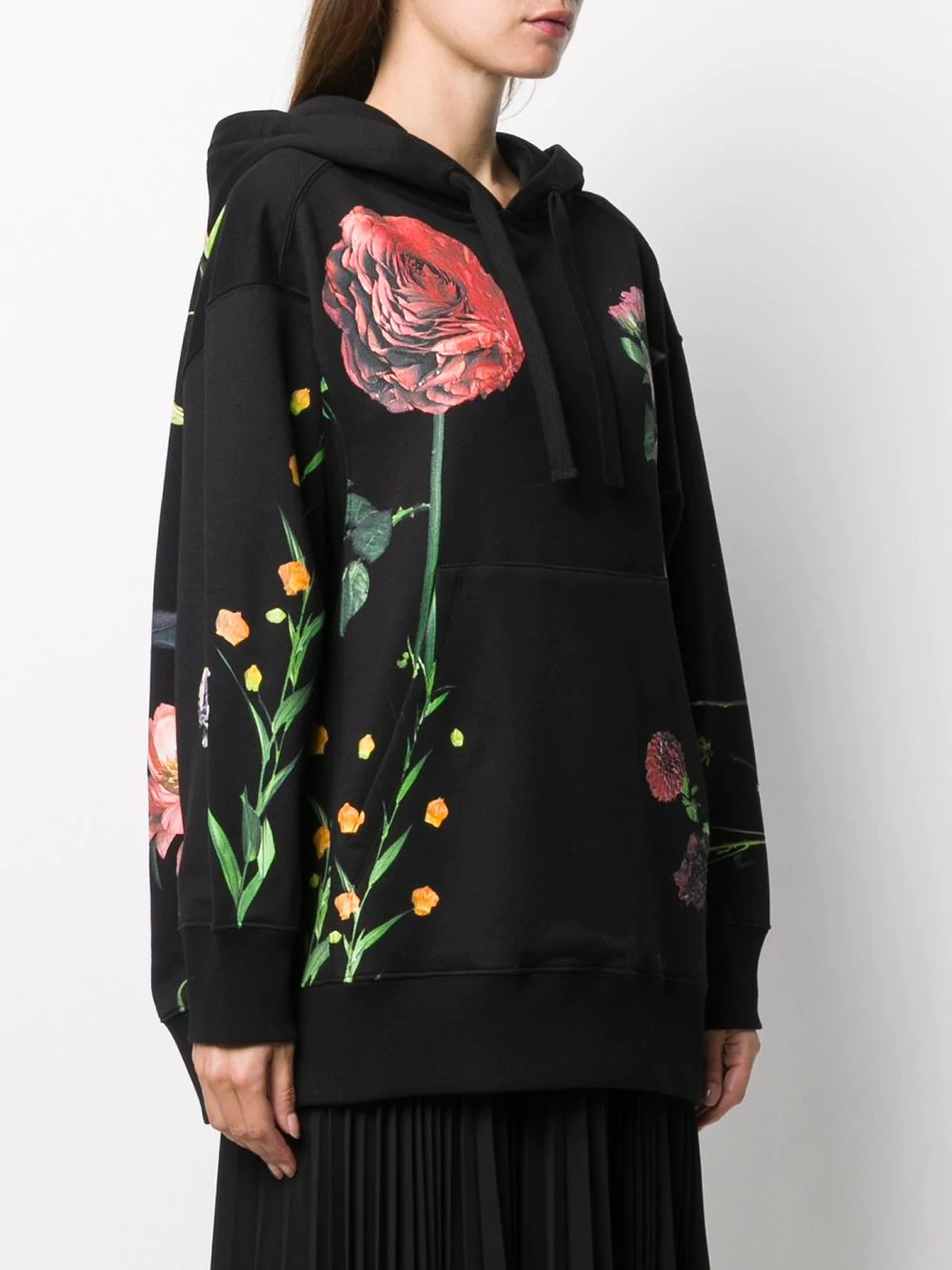 floral-print hoodie - 3