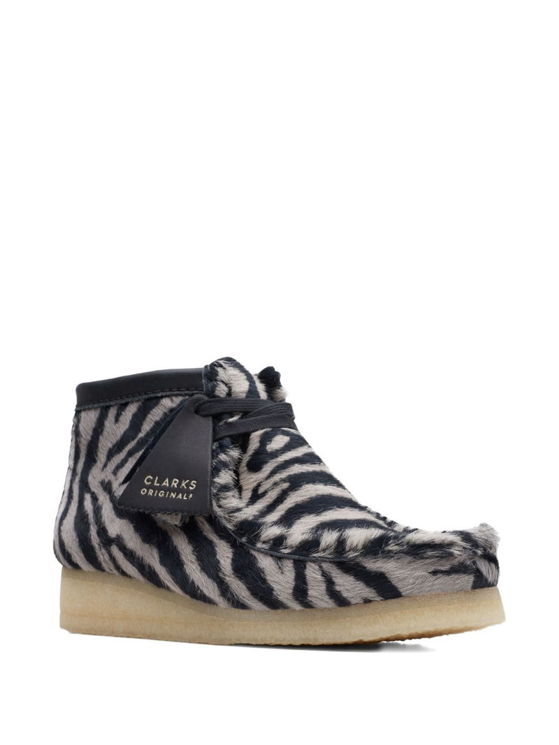 Clarks Originals Wallabee "Zebra Print" boots outlook