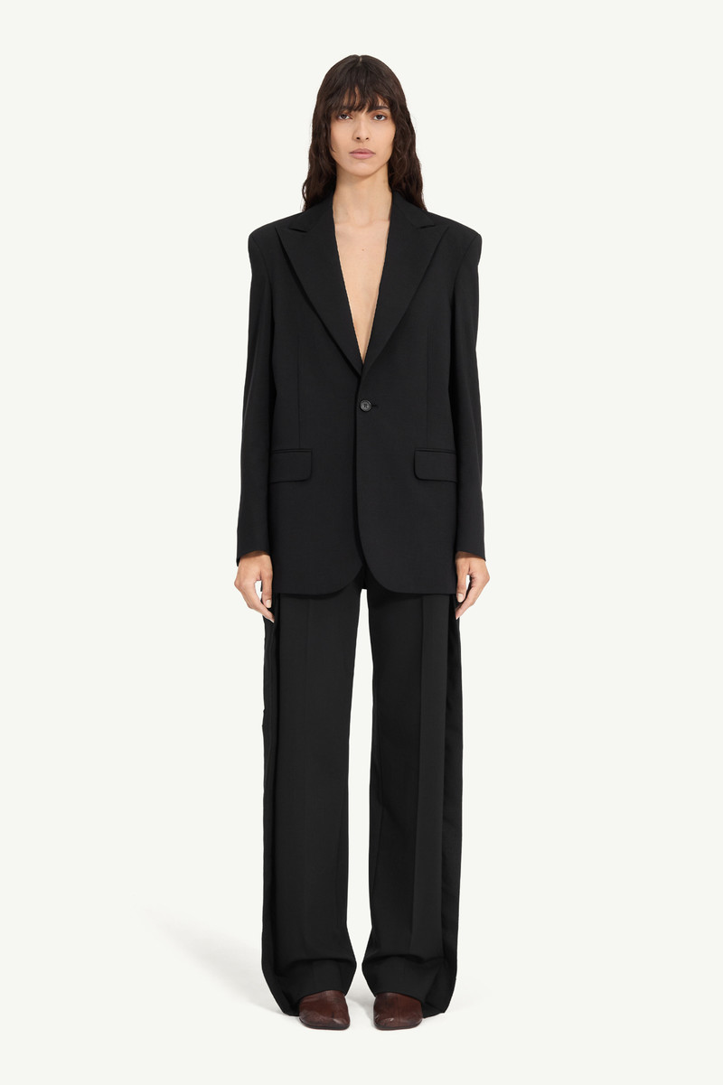 MM6 Maison Margiela Deconstructed wool blazer outlook