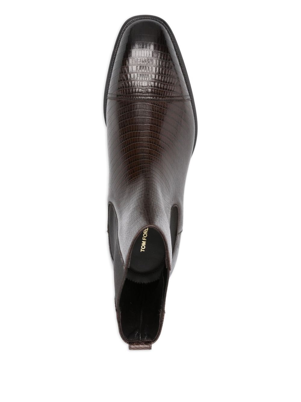 elasticated-panel leather boots - 4