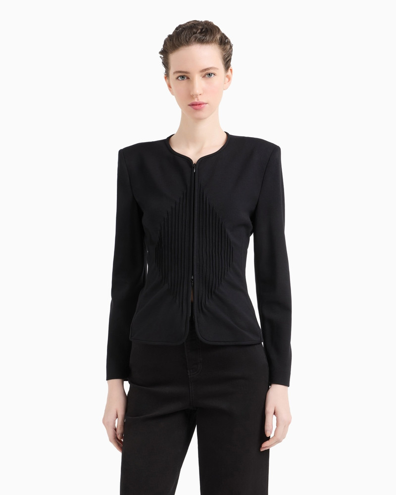 EMPORIO ARMANI MILANO-STITCH JACKET WITH SHOULDER PADS outlook