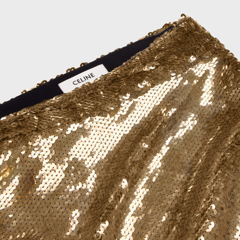 DRAPED SEQUIN SKIRT 3