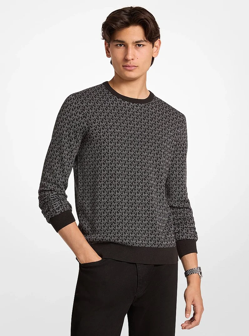 Signature Logo Cotton Sweater - 1