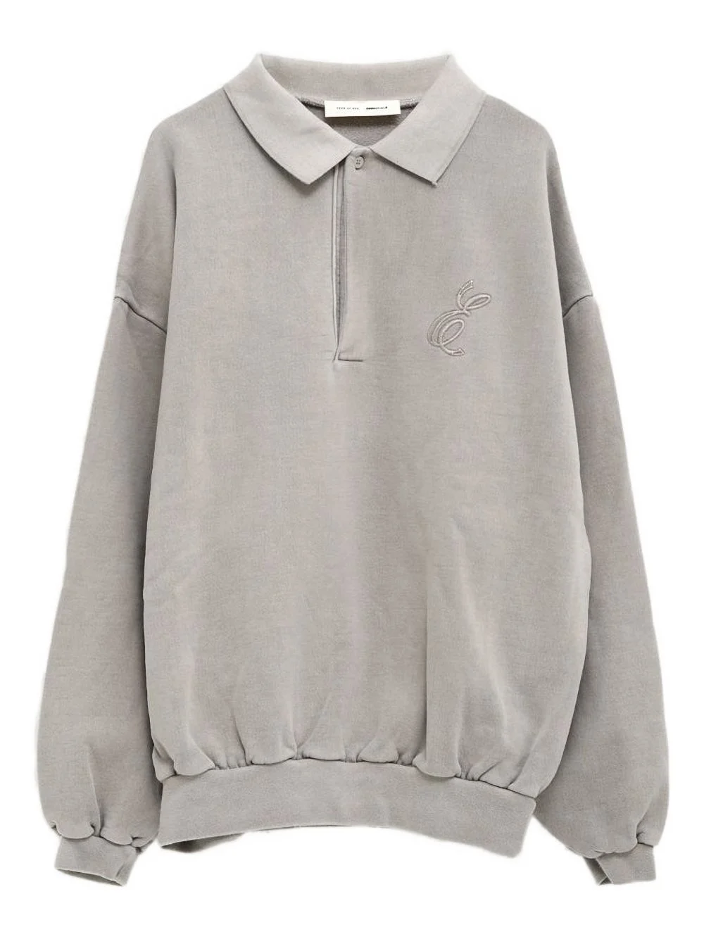 embroidered-logo polo shirt - 1