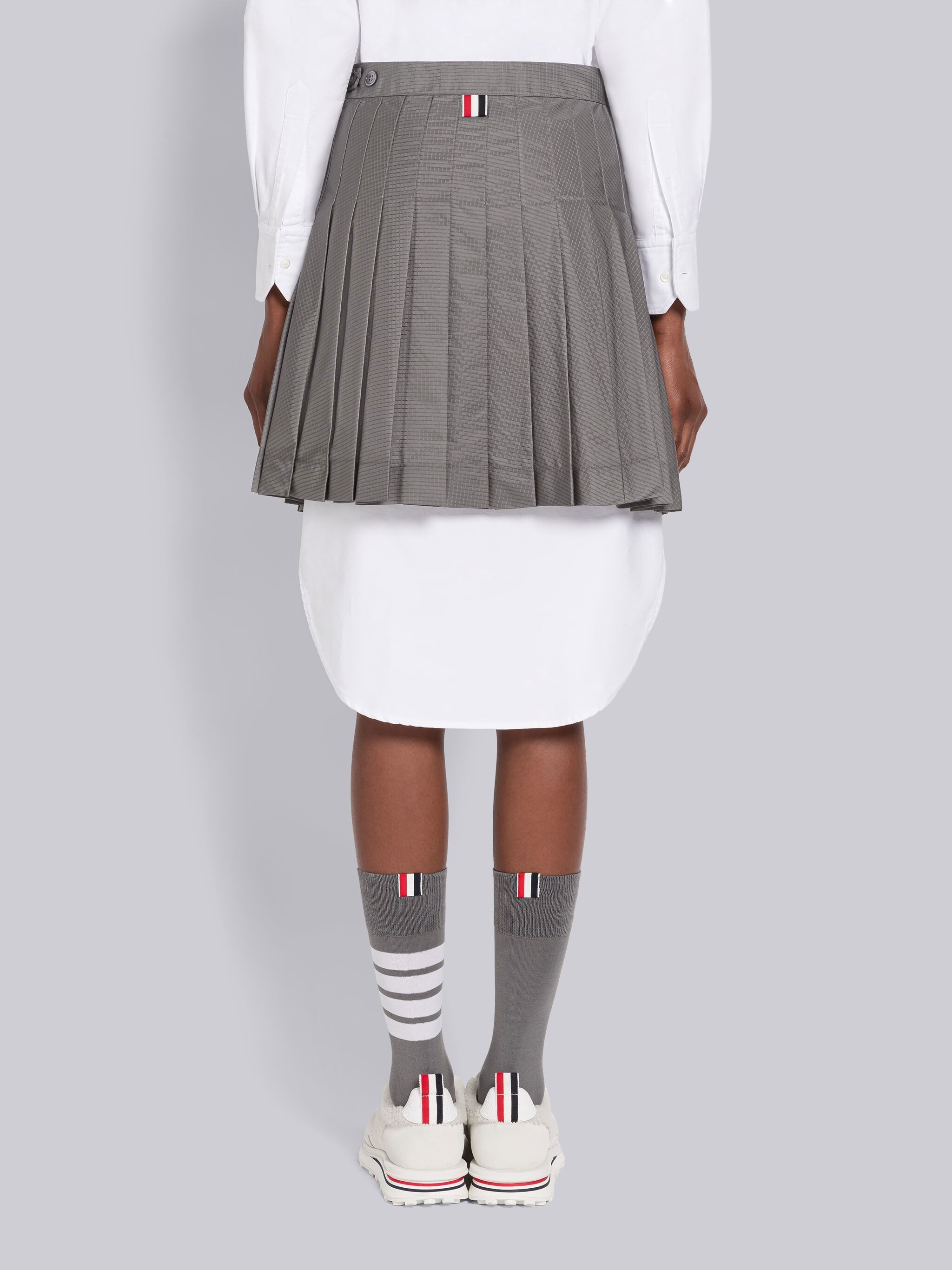 Ripstop Pleated Mini Skirt - 3