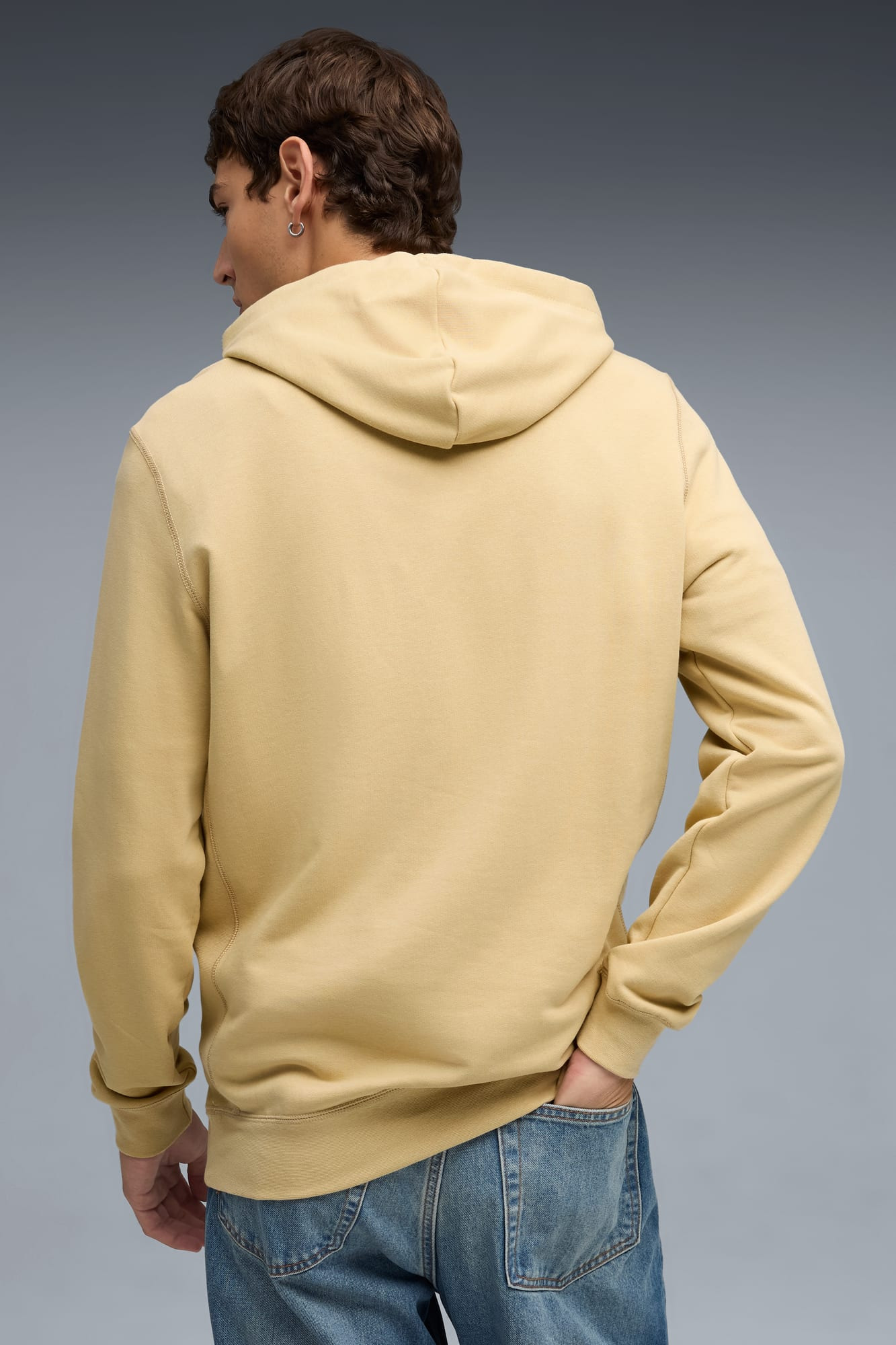 Wardrobe Essentials Suede Hoodie Men - 4