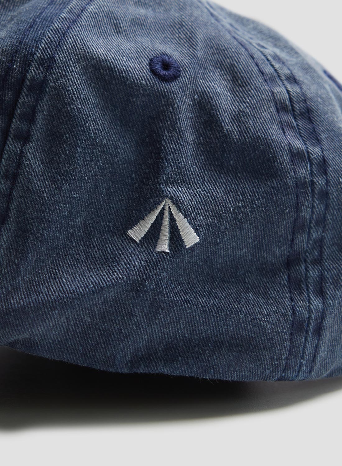 Vintage 6 Panel Cap in Washed Denim - 2