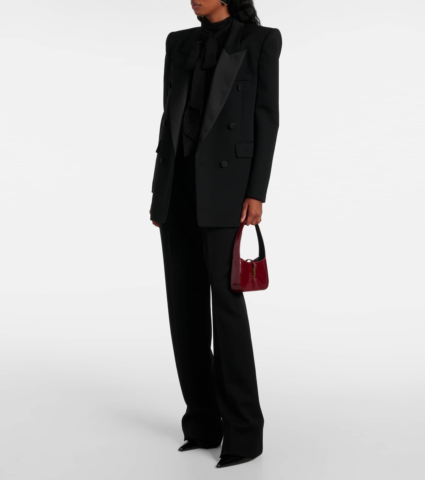 Le 5 à 7 Mini patent leather shoulder bag - 5
