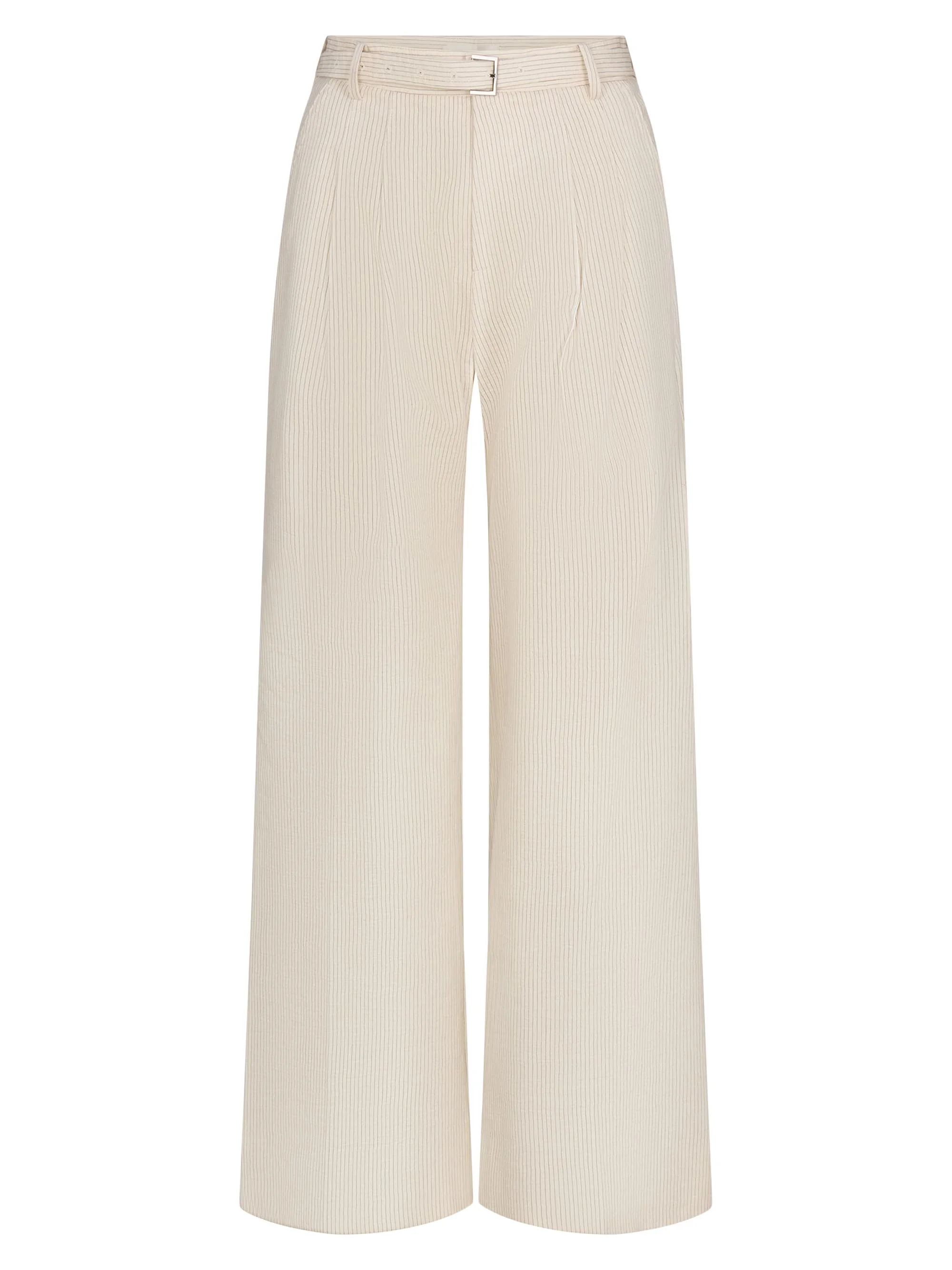 Women's The Striped Wide-Leg Pants - Ecru Multi - 1
