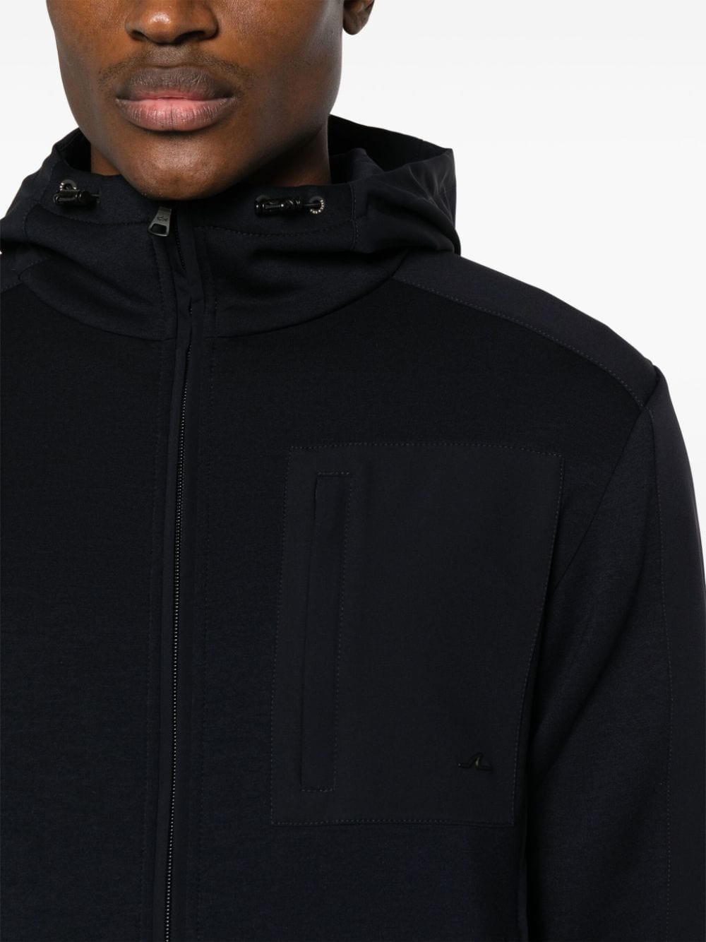 appliquÃ©-logo hooded jacket - 5