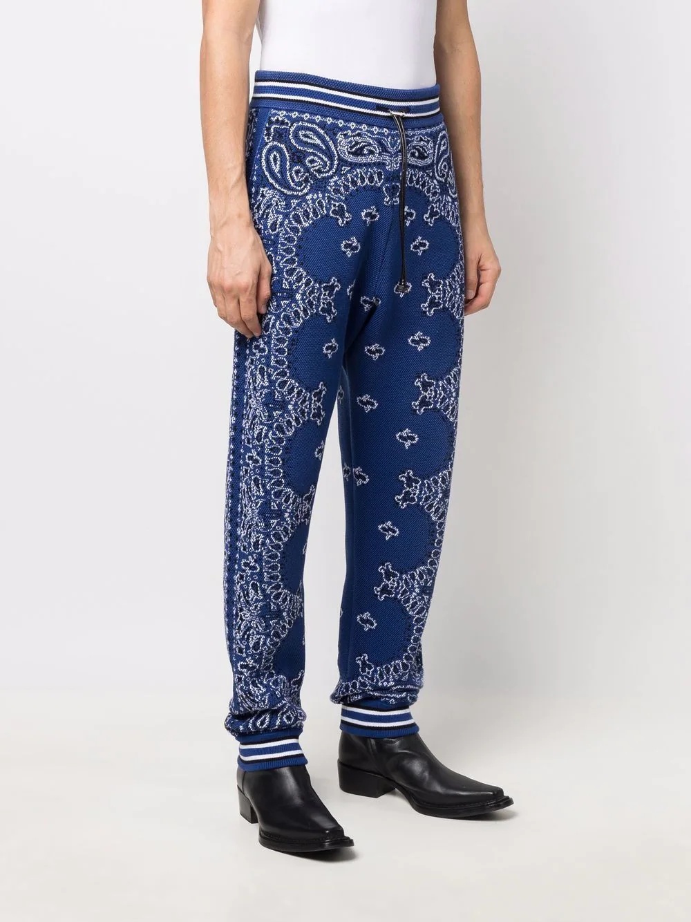 bandana-print track trousers - 3