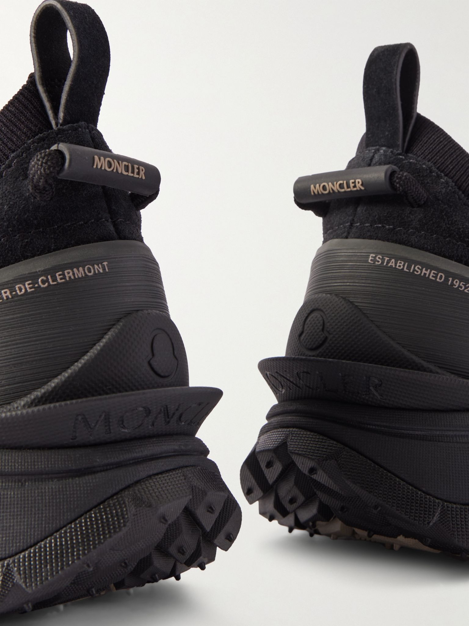 Trailgrip Lite 3 Rubber-Trimmed Nubuck and Brushed-Suede Sneakers Black - 5