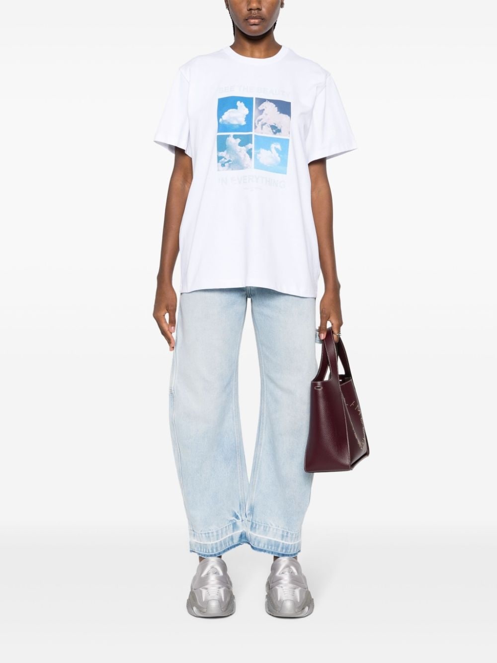 mid-rise tapered-leg jeans - 2