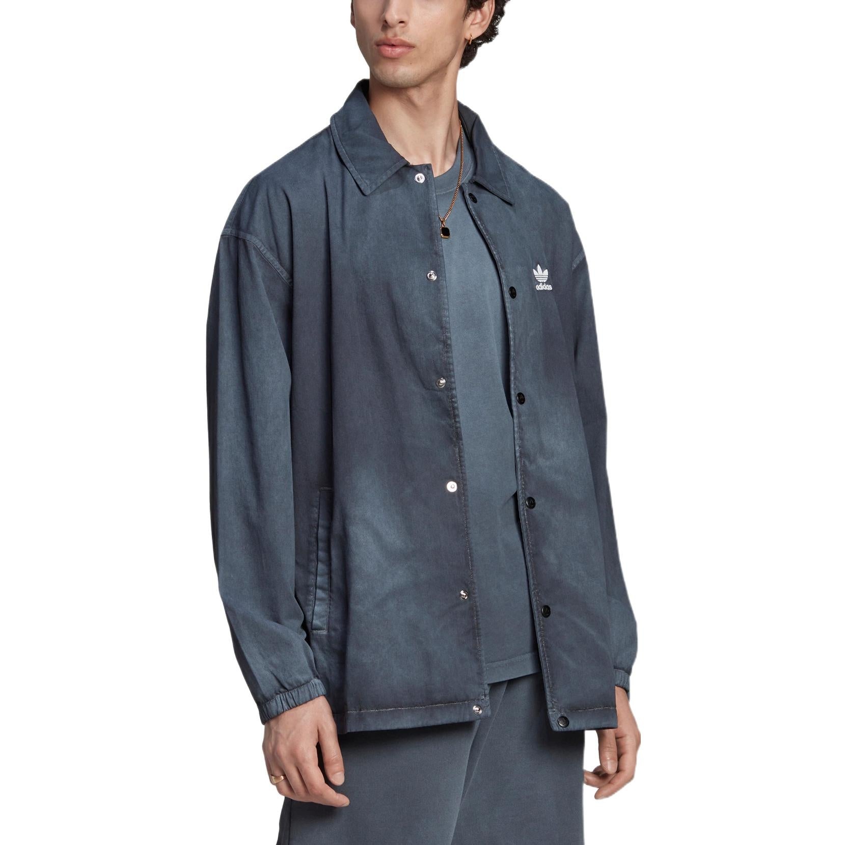 adidas originals Essentials+ Dye Coach Shirt 'Black' HK7513 - 2