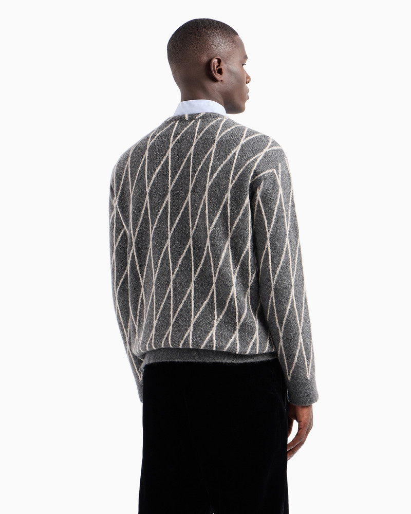 Cashmere-blend jacquard crew-neck jumper 3