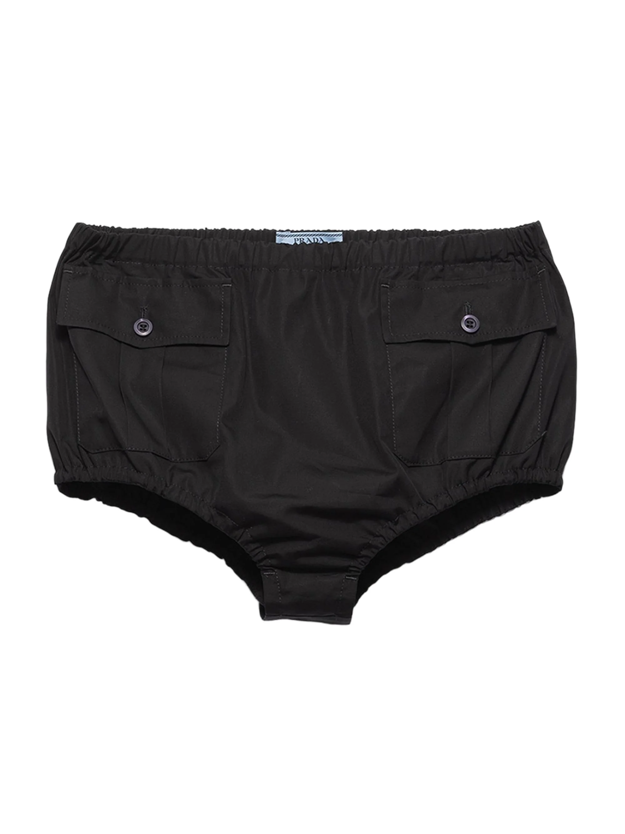 Women's Poplin Shorts - Black - 1