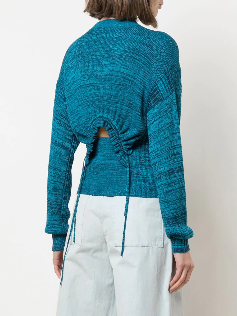 marl cut-out jumper - 4