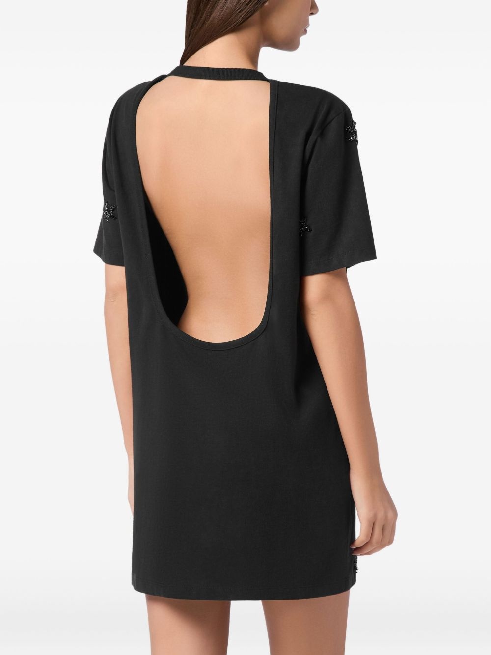 star-embellished mini dress - 4