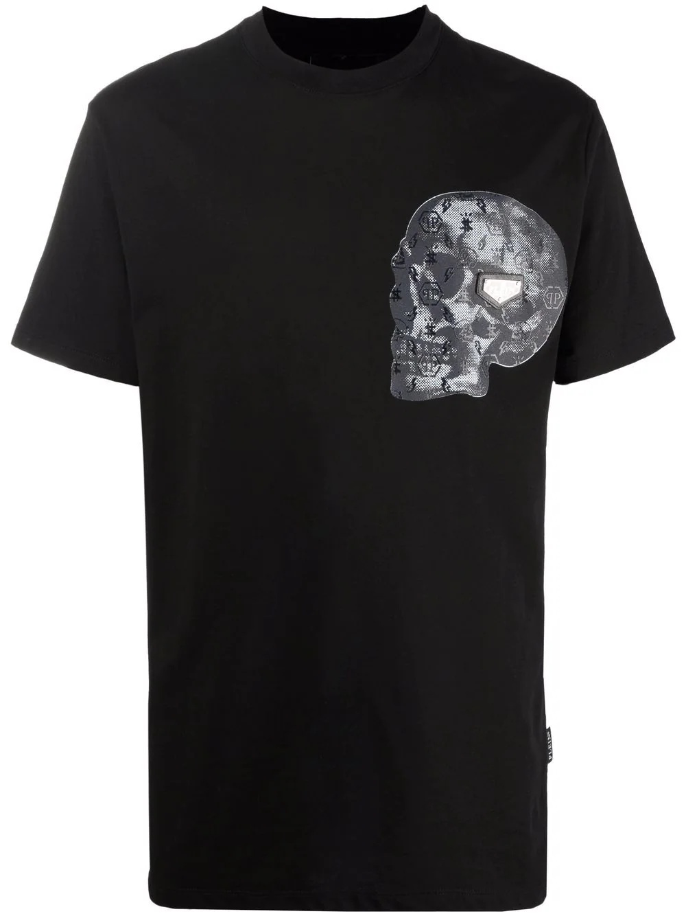 skull-print cotton-blend T-shirt - 1