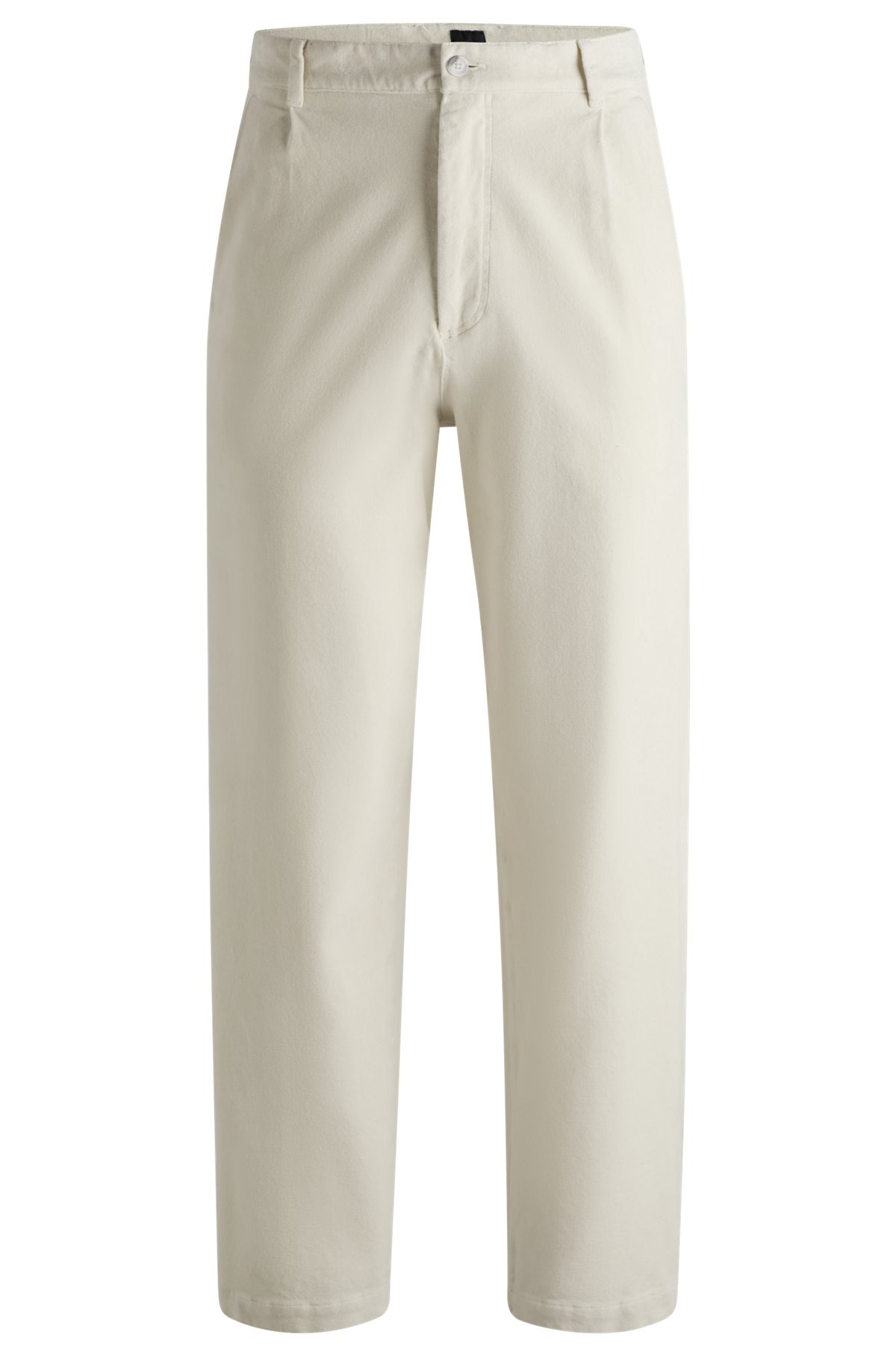 RELAXED-FIT TROUSERS IN STRETCH-COTTON VELVET - 1